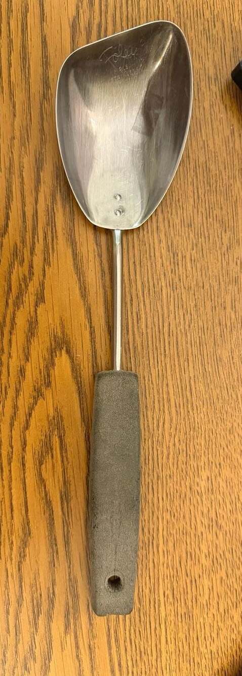 Vintage Foley MPLS Stainless Steel Ice Cream Spade Scoop with Black Handle